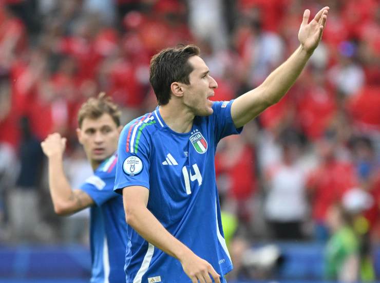 Federico Chiesa con la maglia della Nazionale