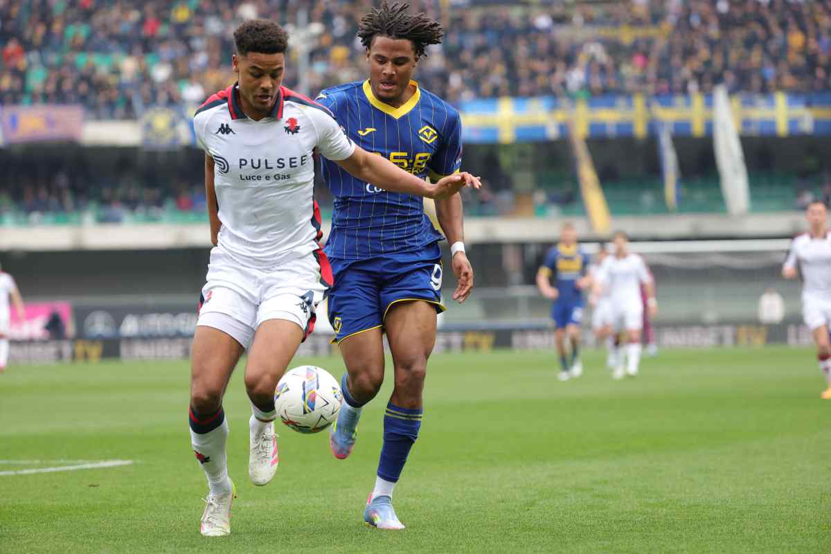 De Winter con la maglia del Genoa