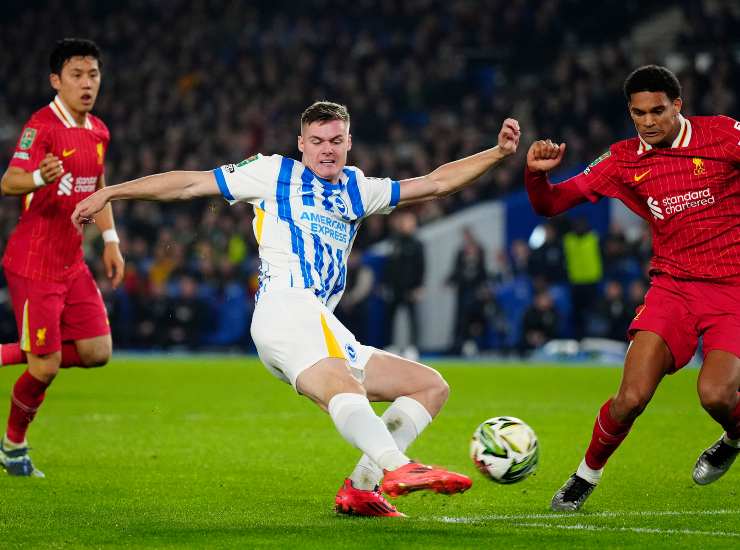 Il centrocampista del Brighton Evan Ferguson