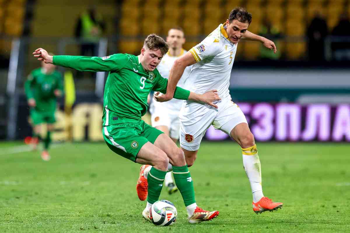 Ferguson con la maglia dell'Irlanda