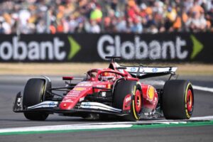 La Ferrari di Leclerc in pista
