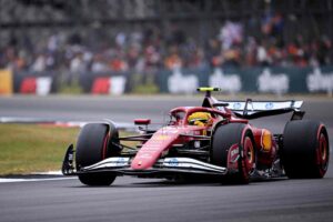 La Ferrari di Hamilton in pista