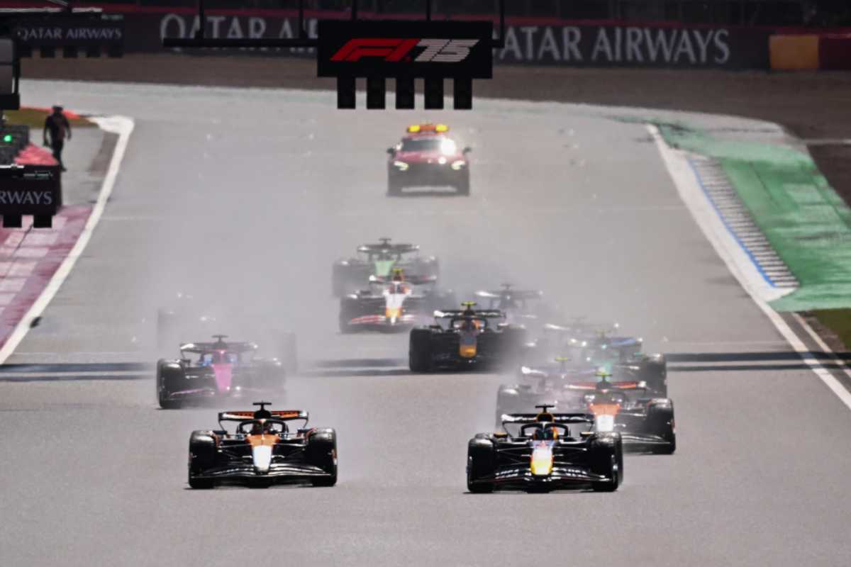 Una partenza di Formula 1