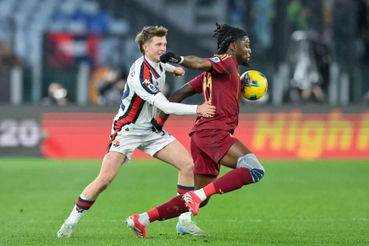 Frendrup a contrasto con Manu Kone all'Olimpico