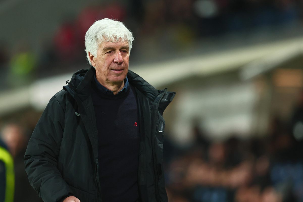 Gasperini sconsolato in campo