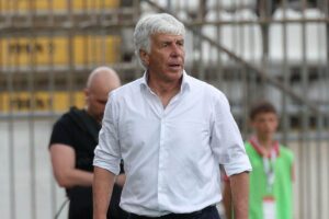 Gian Piero Gasperini durante un match dell'Atalanta
