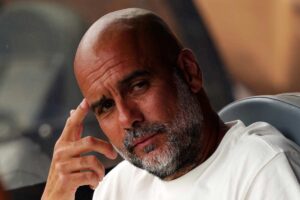 Guardiola sulla panchina del City