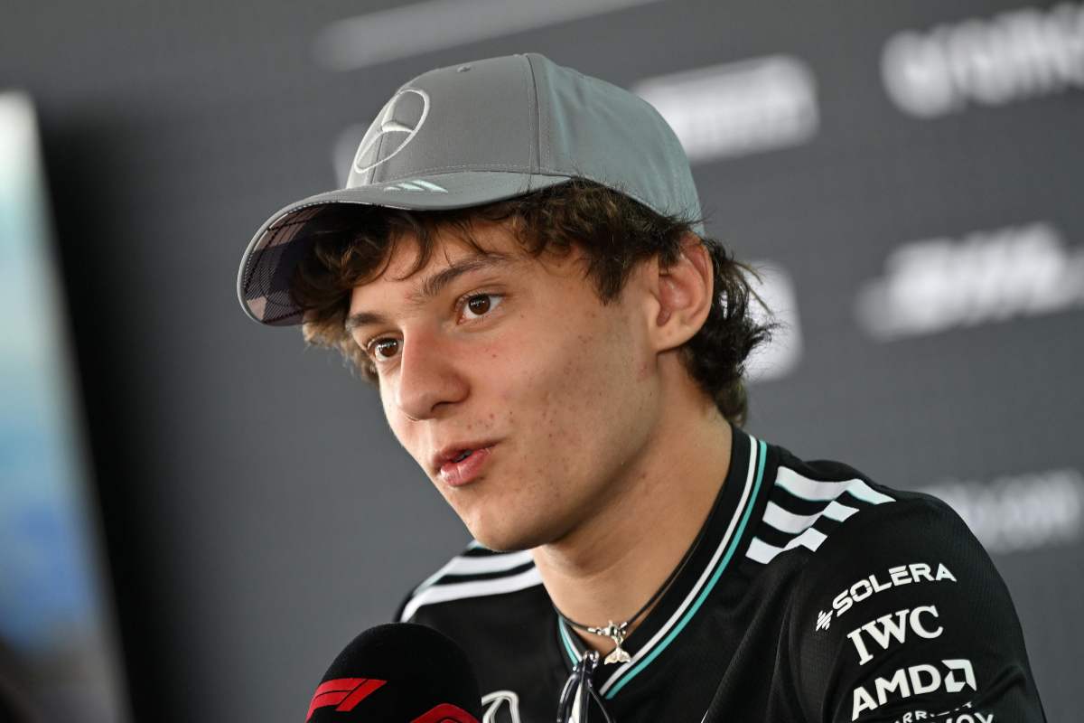 Kimi Antonelli in conferenza stampa