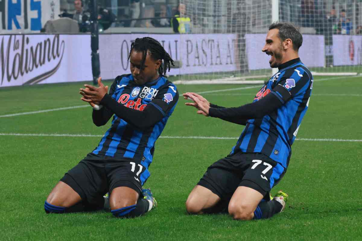 Lookman esulta con Zappacosta