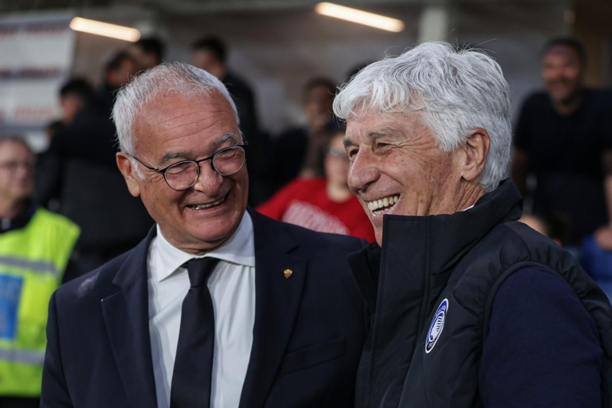 Ranieri e Gasperini si salutano a Bergamo