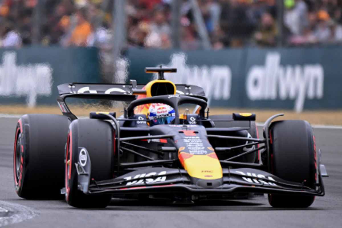 La Red Bull di Verstappen in pista