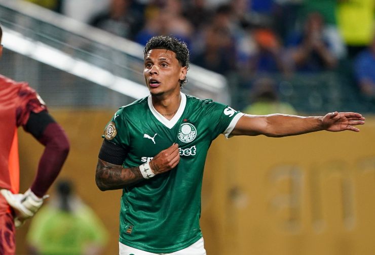Richard Rios con la maglia del Palmeiras