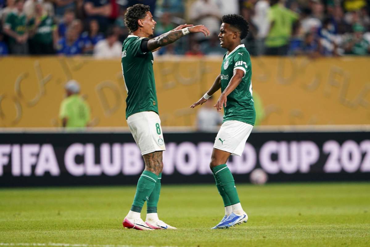 Richard Rios in azione con il Palmeiras