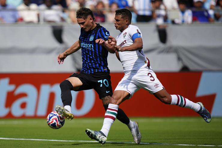 Sebastiano Esposito in azione al Mondiale per Club
