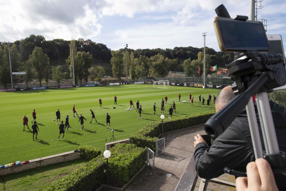 allenamento a trigoria