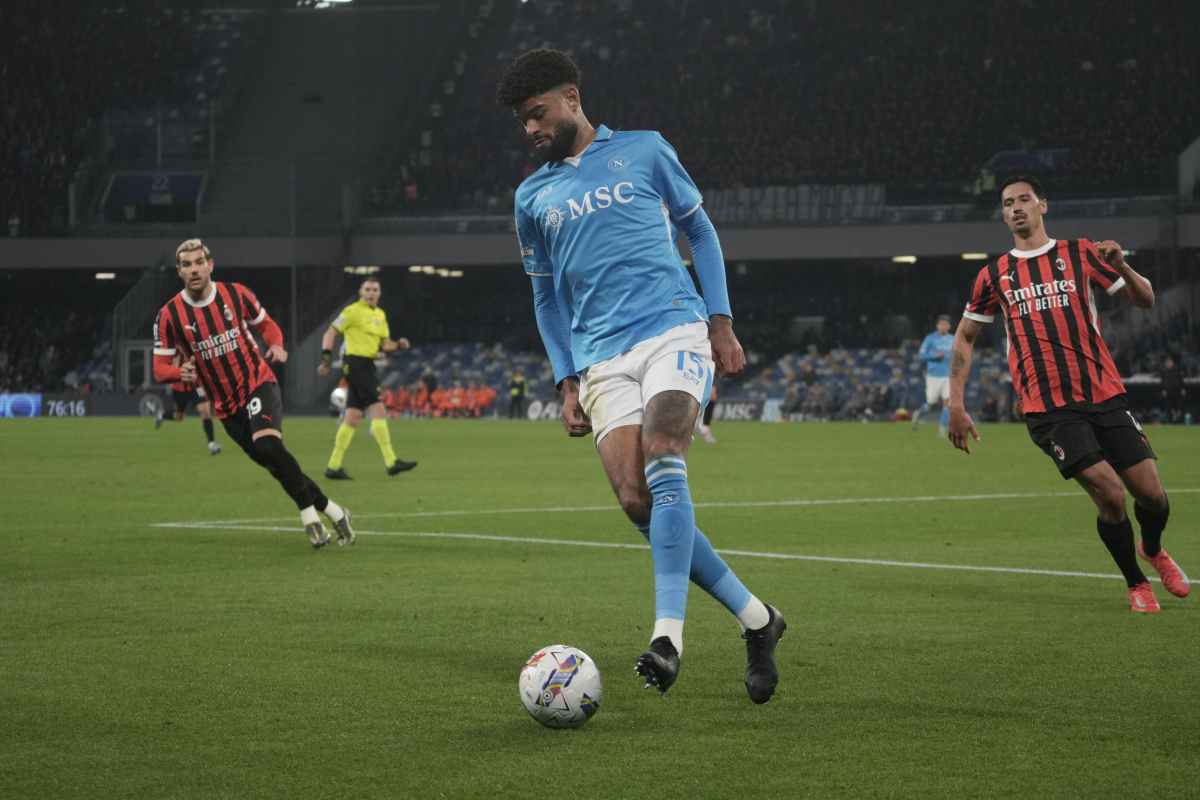 Billing con la maglia del Napoli