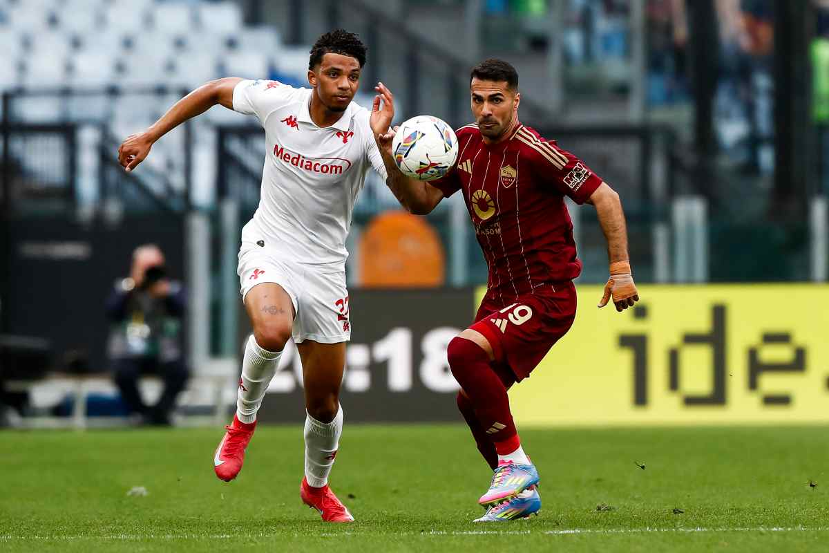 Celik con la maglia della Roma