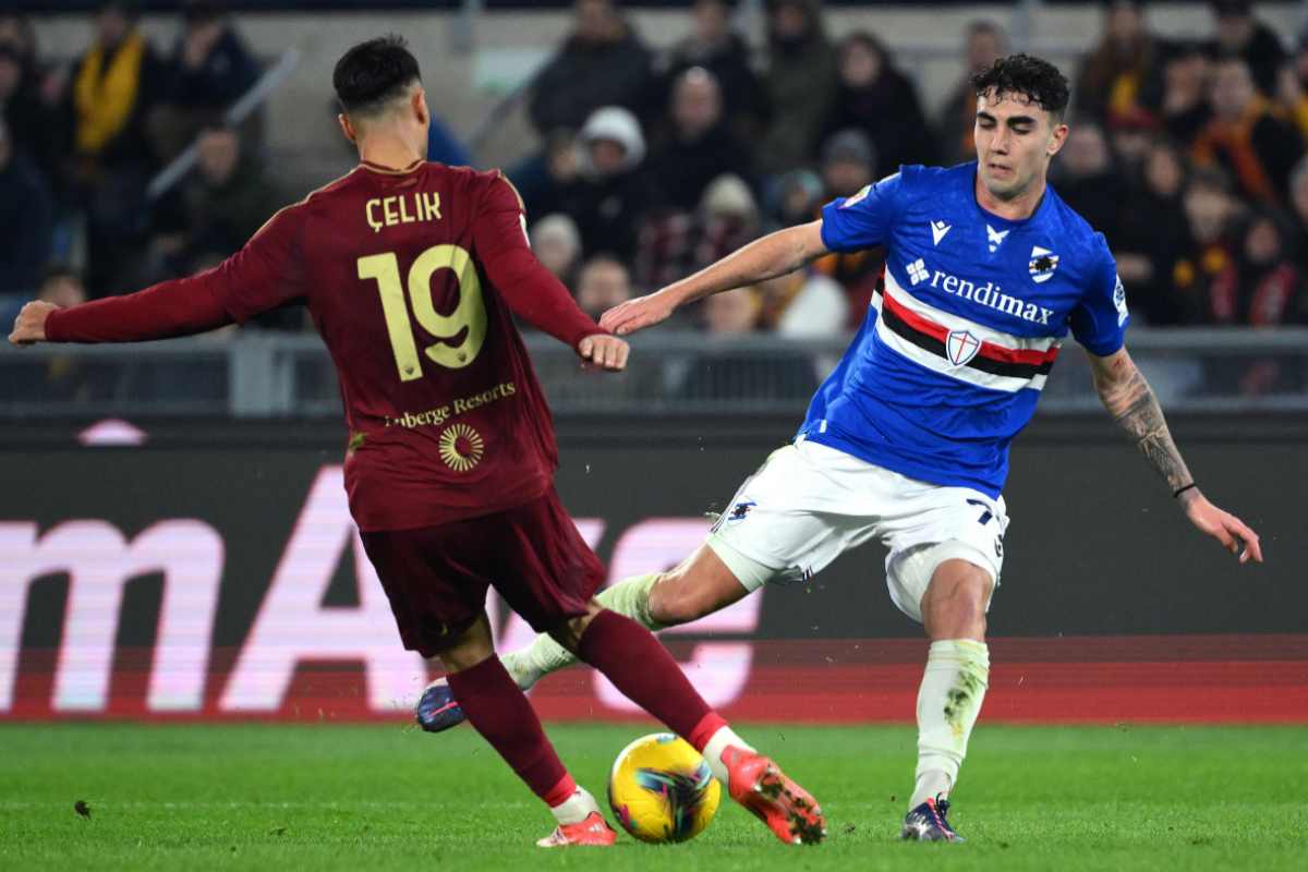 Celik contro la Sampdoria
