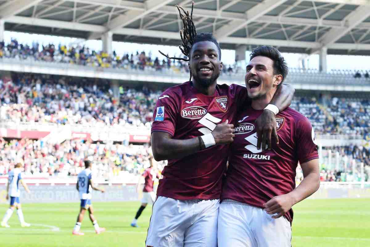Elmas esulta con il Torino