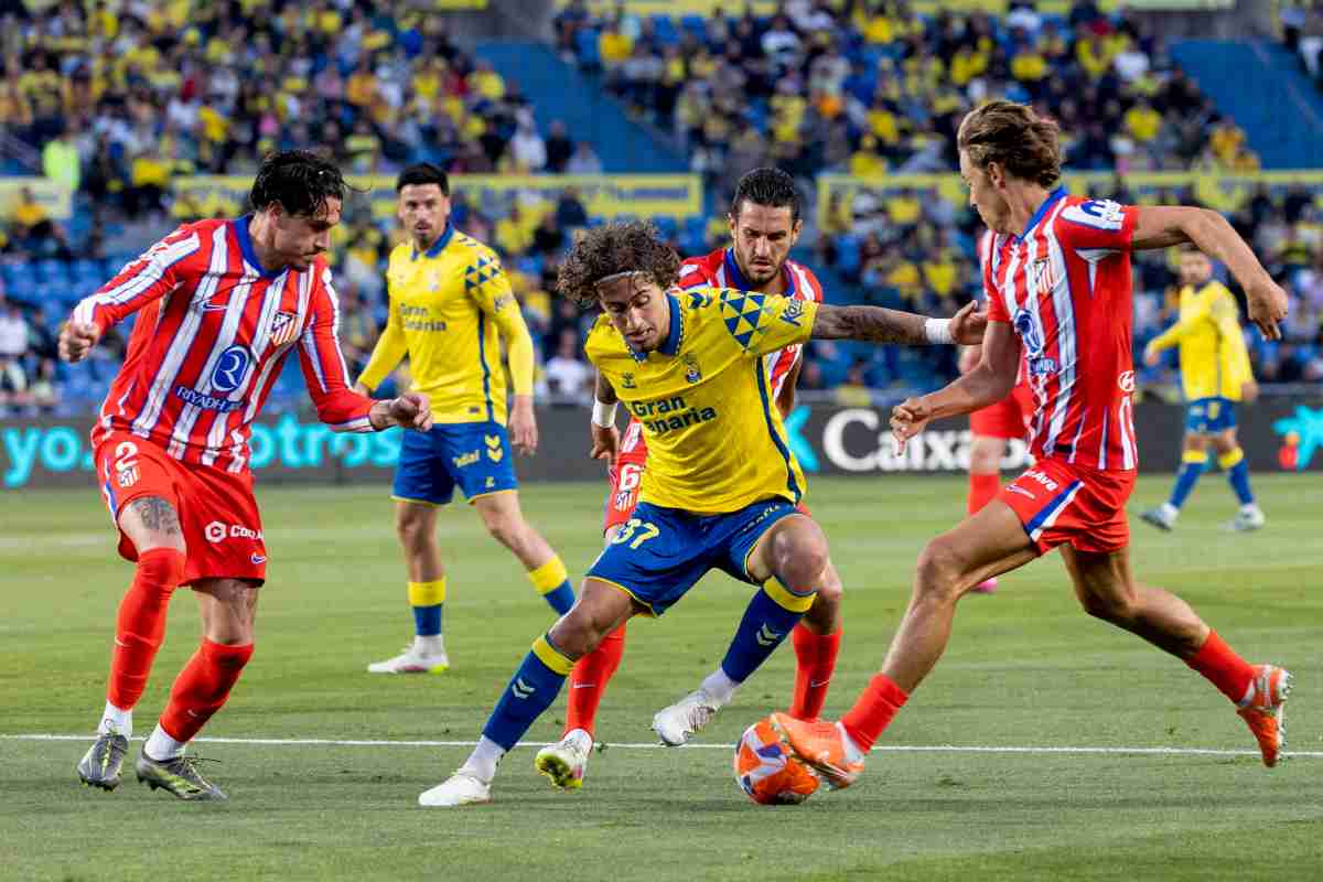 Fabio Silva con il Las Palmas