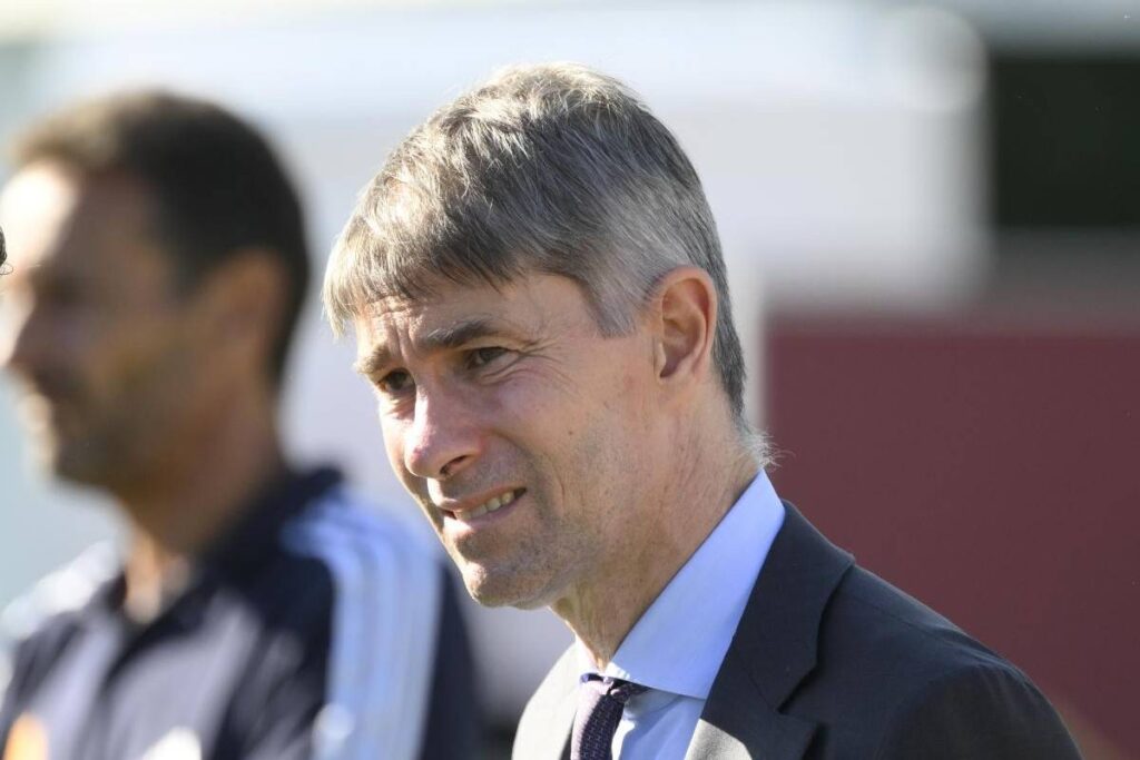 Frederic Massara prima dell'amichevole col Cannes