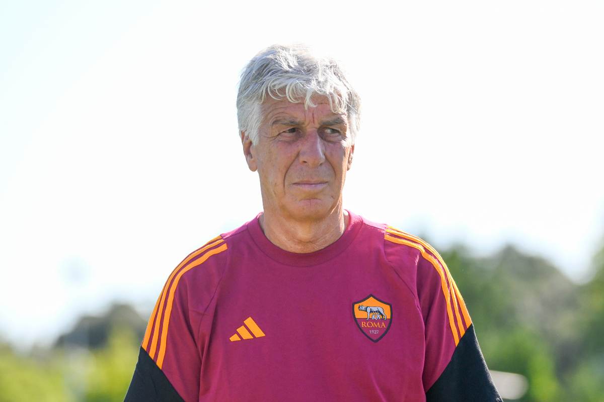 L'allenatore della Roma Gian Piero Gasperini