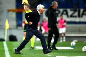 Gasperini disperato in panchina