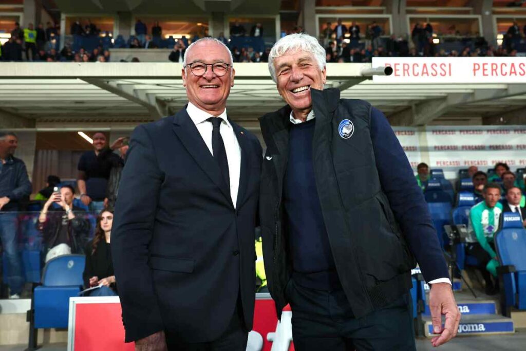 Ranieri e Gasperini abbracciati