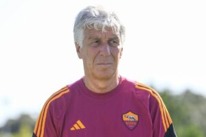 Gian Piero Gasperini prima dell'amichevole col Cannes
