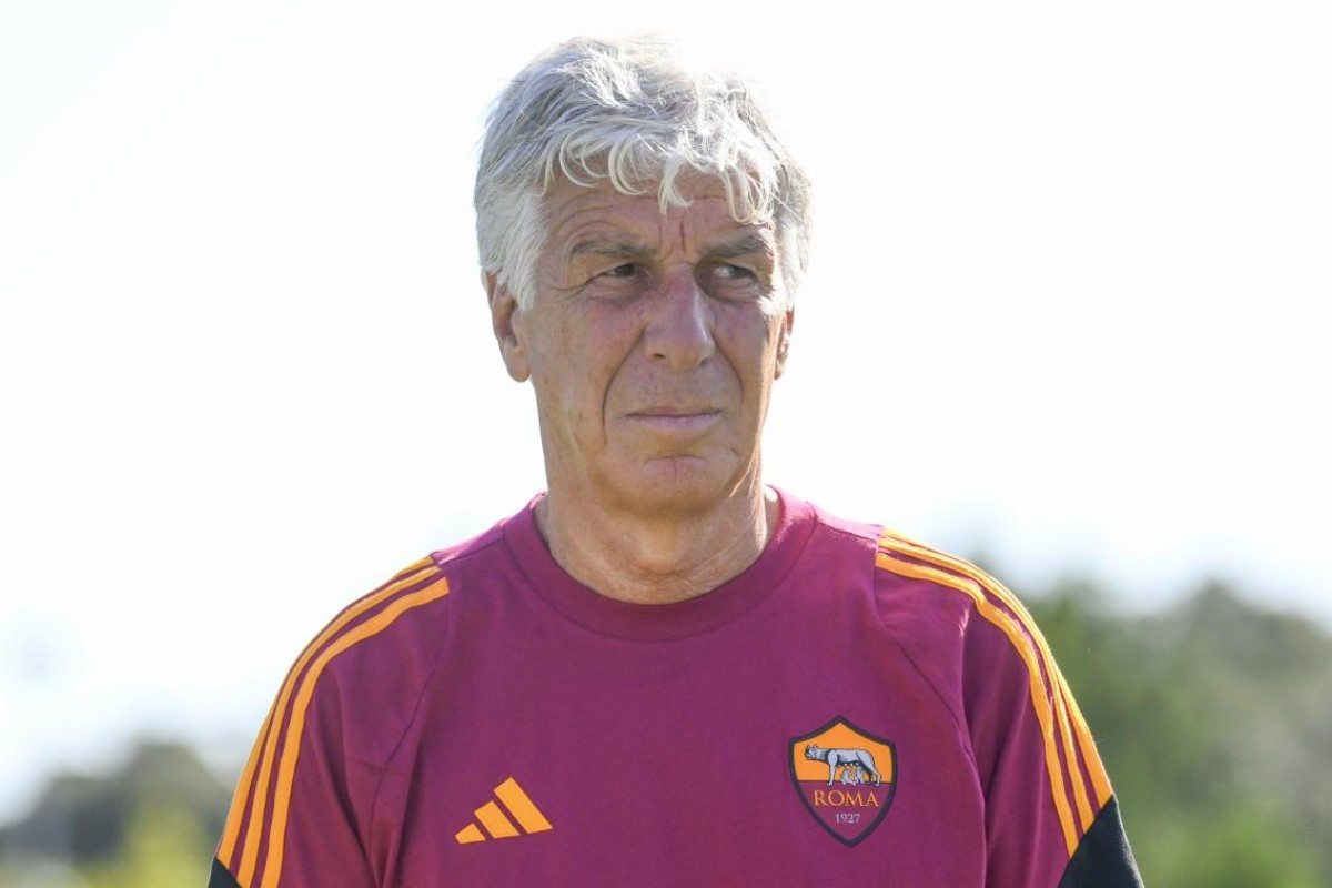 Gian Piero Gasperini prima dell'amichevole col Cannes
