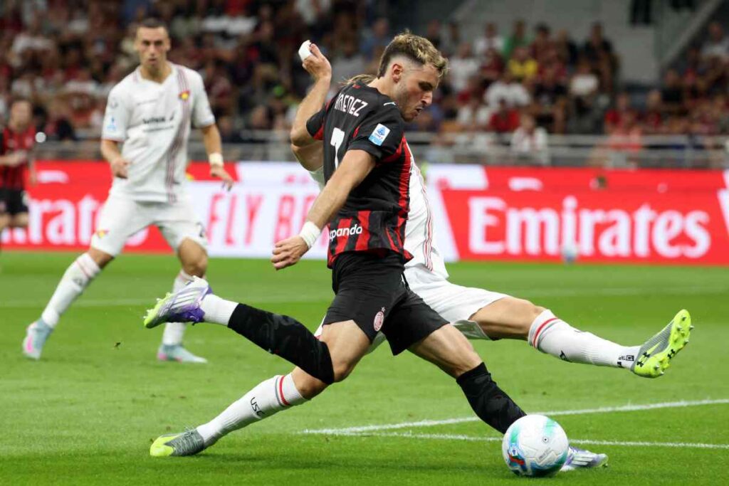 Gimenez con la maglia del Milan