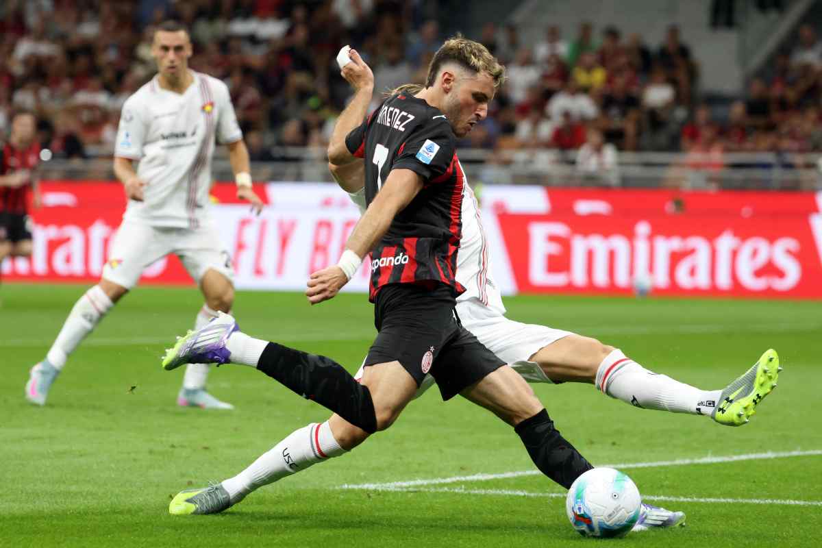 Gimenez con la maglia del Milan