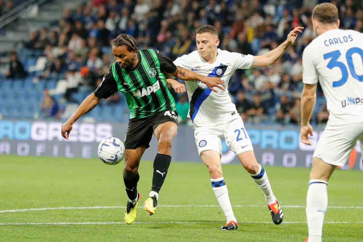 Laurienté con la maglia del Sassuolo