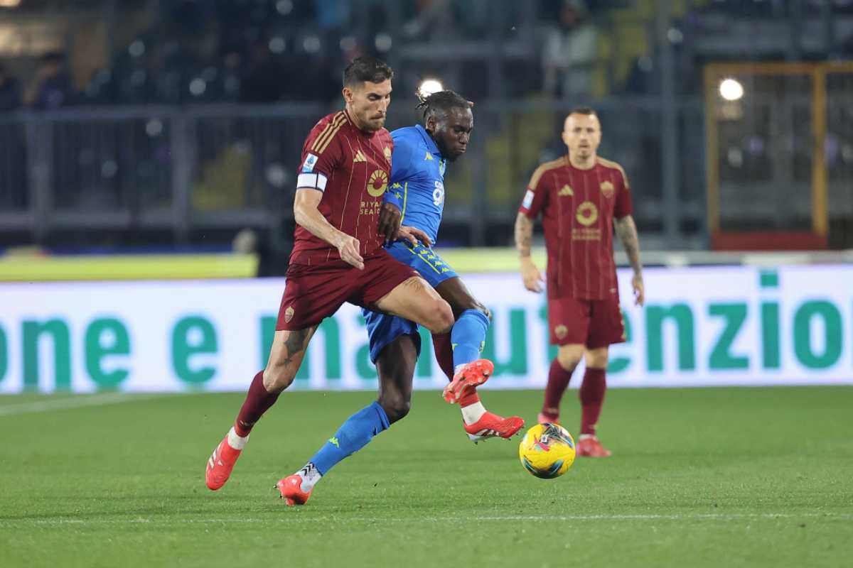 Pellegrini in campo con la Roma