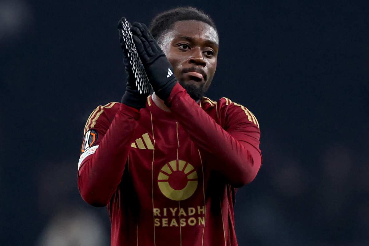 Manu Kone con la maglia della Roma