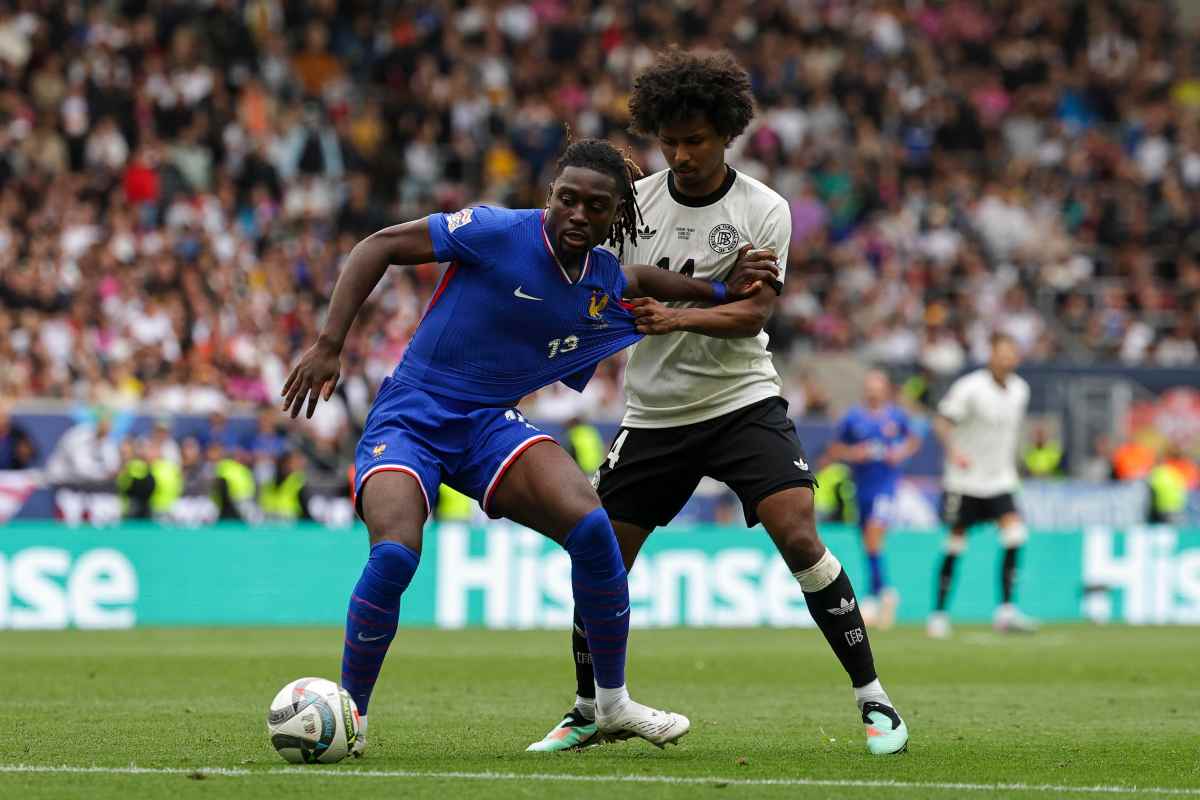 Manu Kone con la maglia della Francia