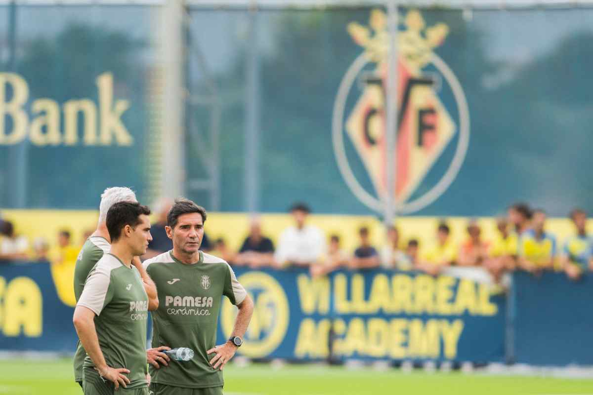 Marcelino in allenamento con il Villarreal
