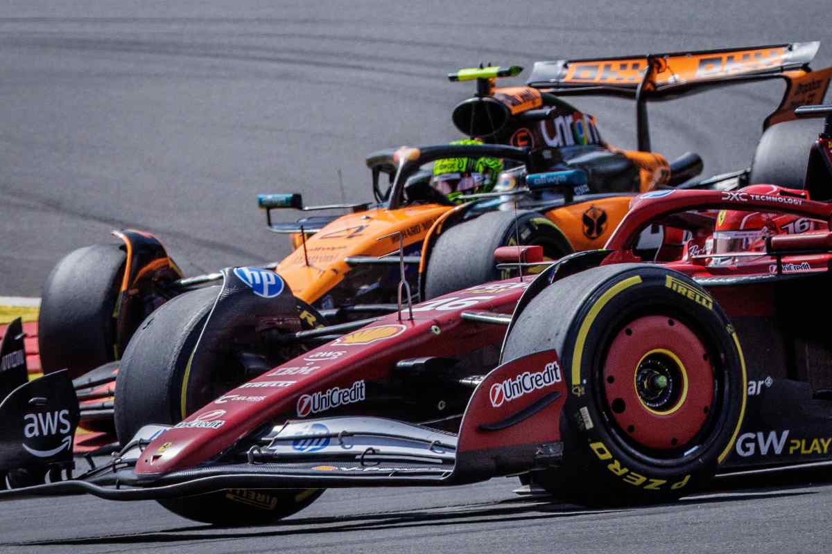 McLaren e Ferrari in pista