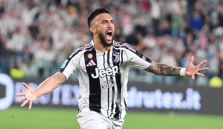 Nico Gonzalez esulta dopo il gol