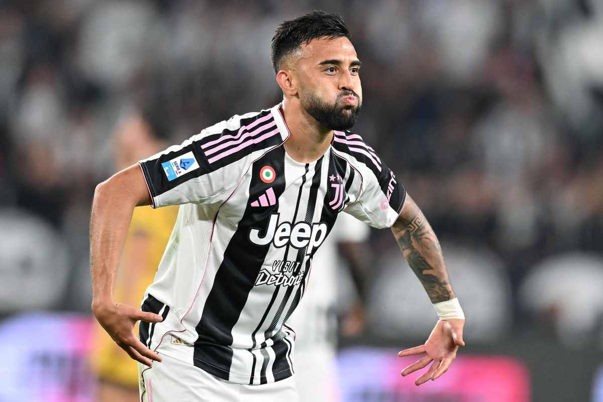Nico Gonzalez con la maglia della Juventus