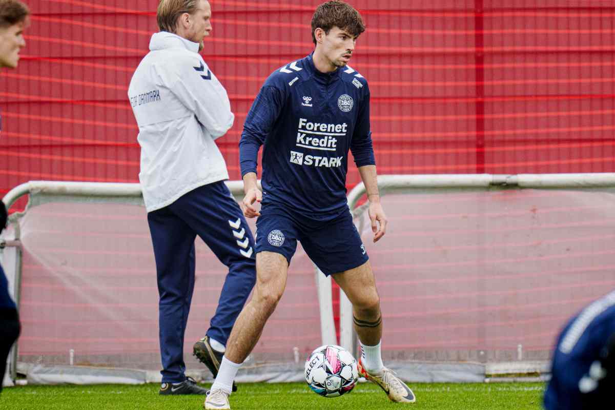 O'Riley durante un allenamento
