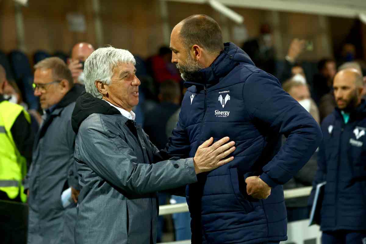 Tudor e Gasperini abbraccati