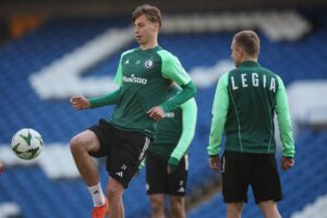 Ziolkowski con la maglia del Legia