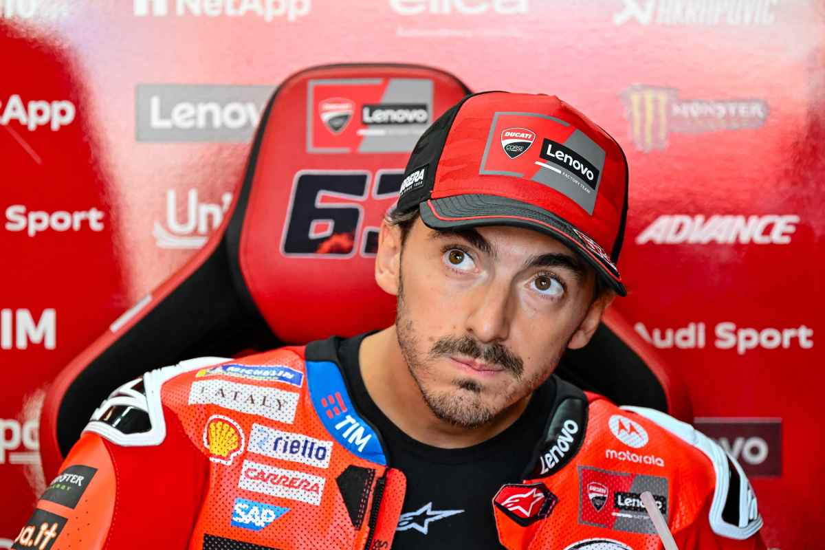 Bagnaia nel box Ducati