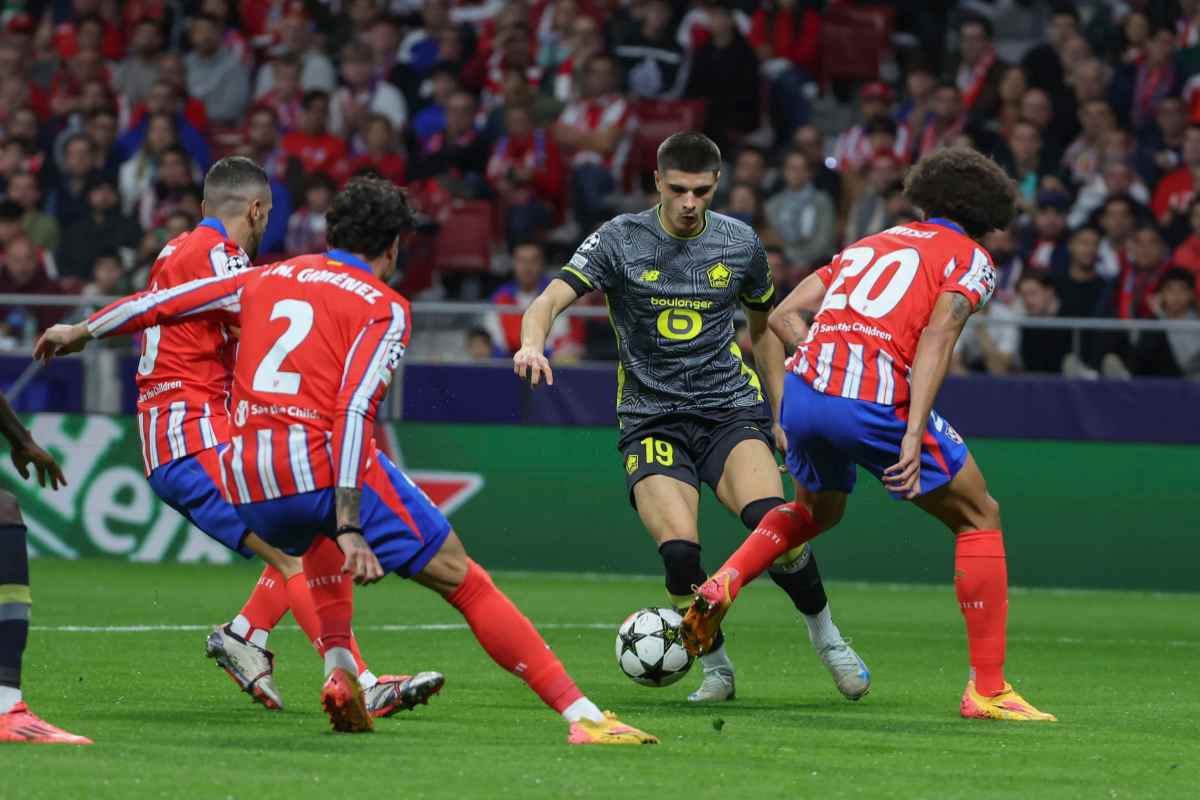 Fernandez Pardo contro l'Atletico Madrid