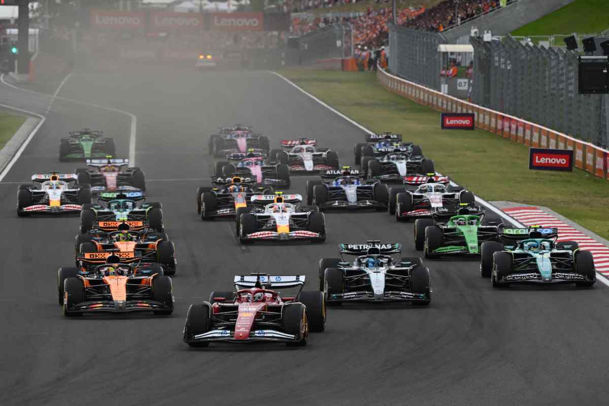 I piloti di Formula 1 in partenza