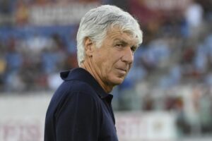 Il tecnico della Roma Gian Piero Gasperini