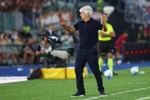 Gian Piero Gasperini si arrabbia in panchina