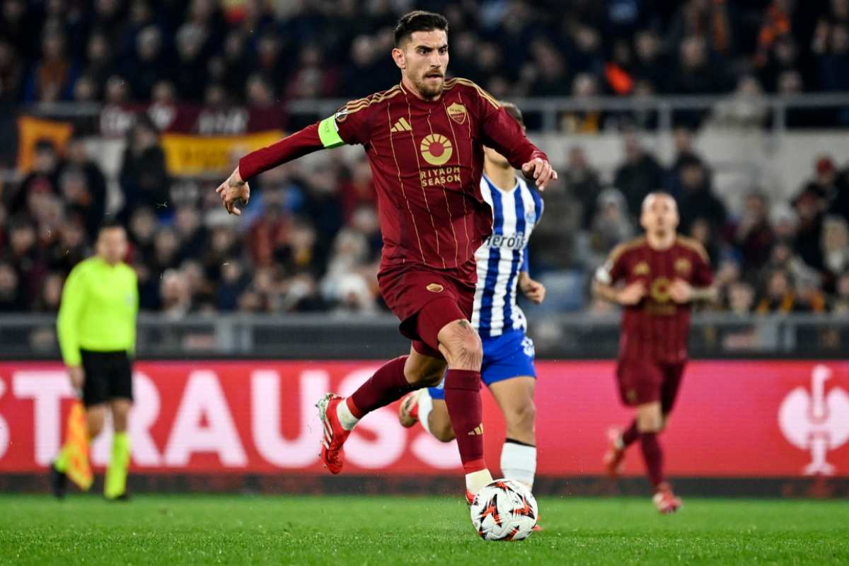 Pellegrini con la maglia della Roma