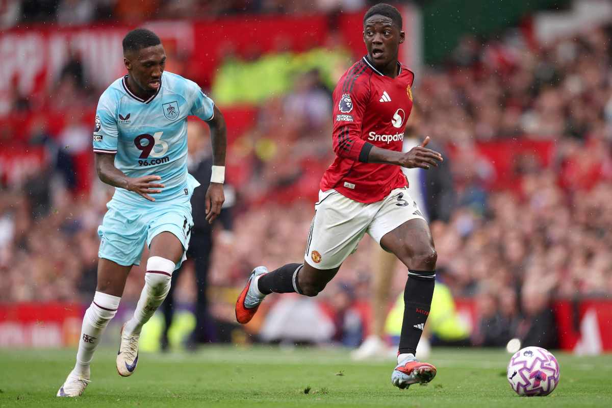 Mainoo in campo con lo United